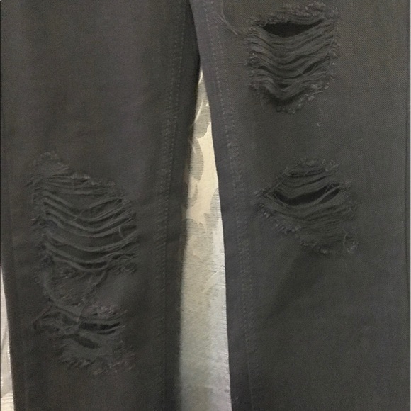 NWT Black Ripped Distressed Stretch Skinny Jeans - Picture 4 of 4